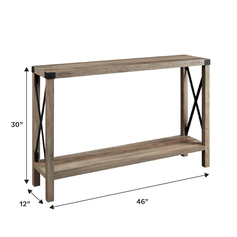 Middlebrook 46-inch X-frame Farmhouse Entry Table