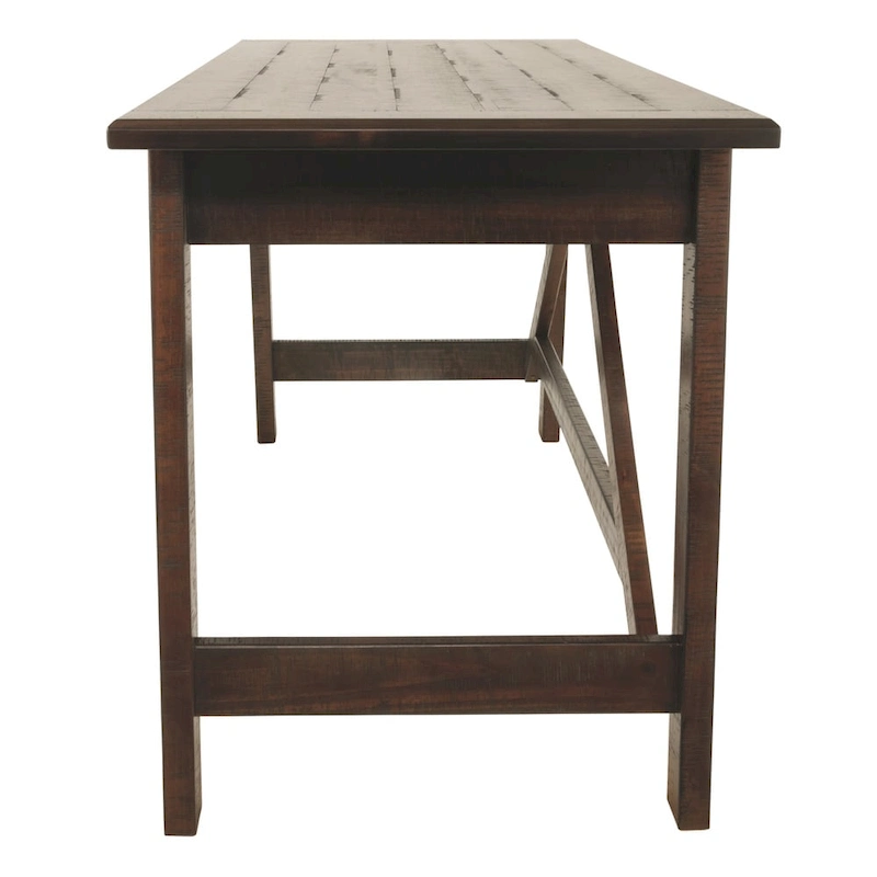 Baldridge Rustic Brown Home Office Large Leg Desk