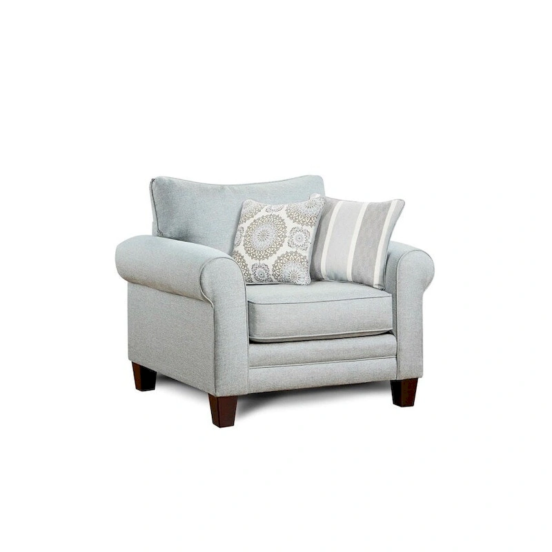 Grand Mist Grey Accent Chair