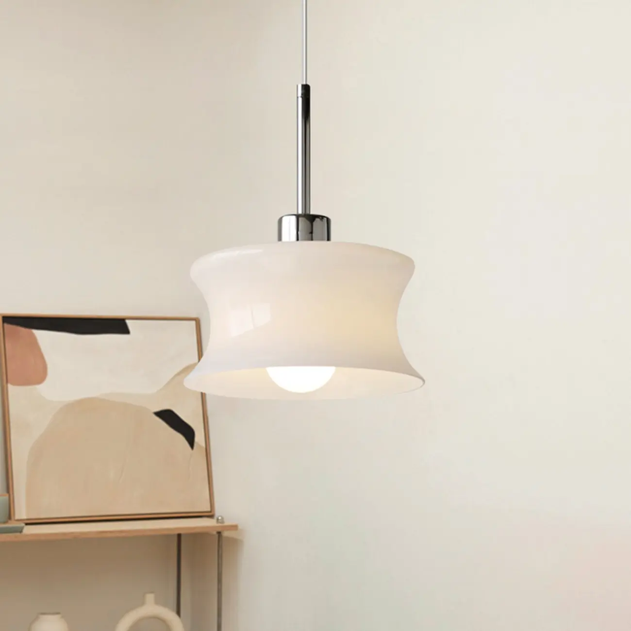 Modern Globe Glass Kitchen Pendant Lighting Height Adjustable