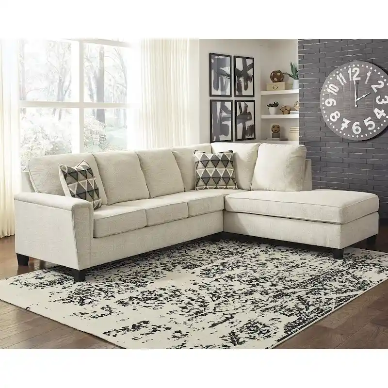 Signature Design by Ashley Abinger 2-Piece Sleeper Sectional with Chaise - 116 W x 91 D x 39 H