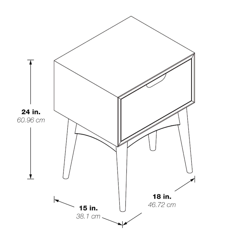 Copenhagen Accent Table with Drawer
