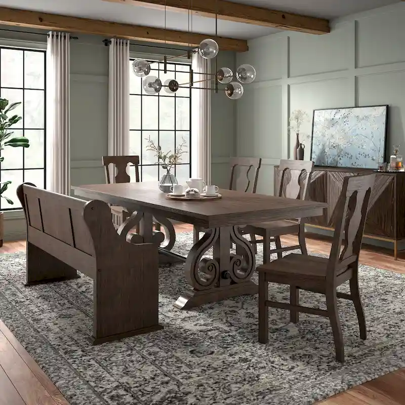 Vikos Wood Extendable Dining Set