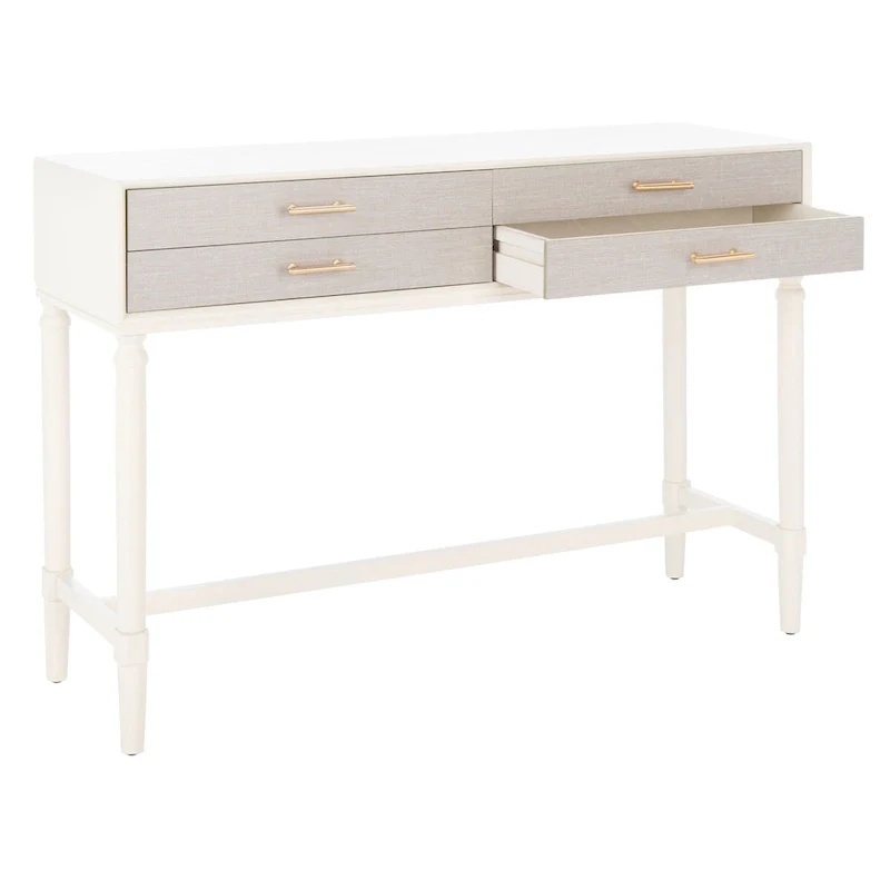 SAFAVIEH Birdella 4-Drawer Console Table - 42 W x 13 L x 29.5 H - 42Wx13Dx30H