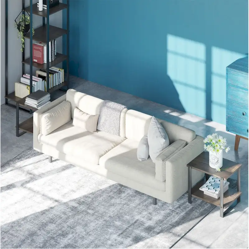 Priage by ZINUS 21 Brown Solid Wood Side Table