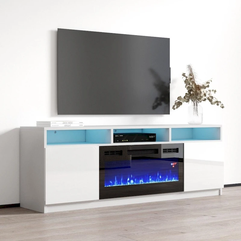 Reno 05 Electric Fireplace Modern 63 TV Stand