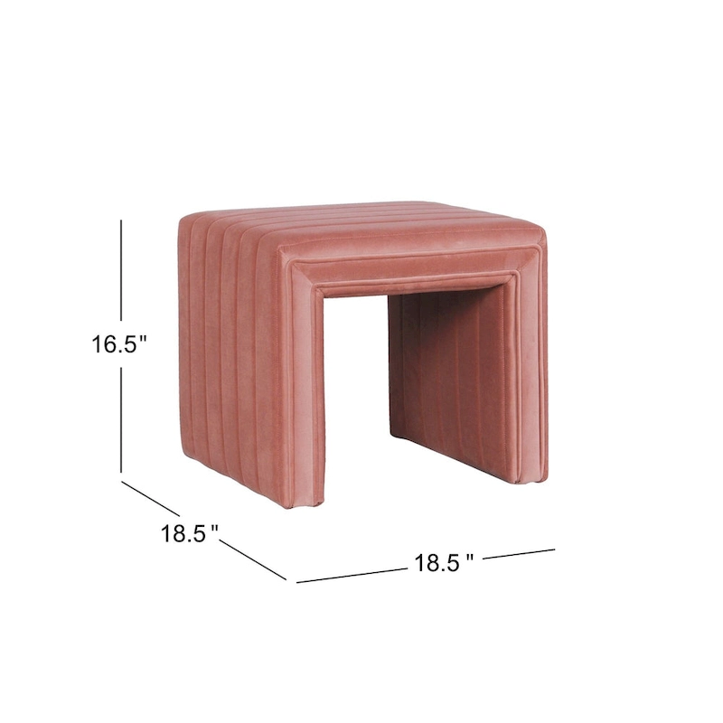 HomePop Modern Channel Ottoman