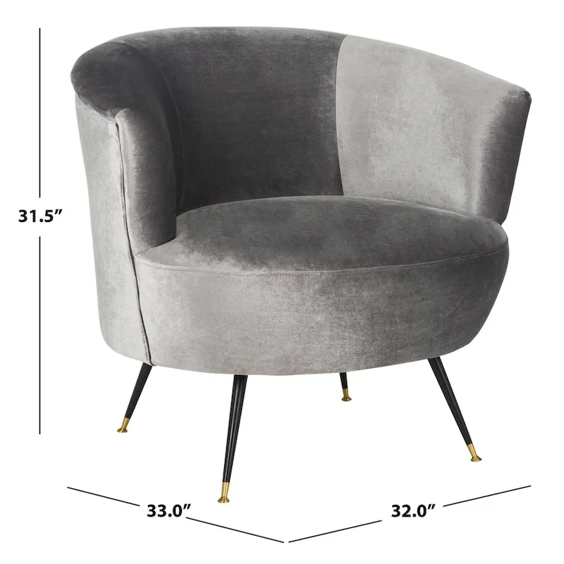 SAFAVIEH Juliann Mid-Century Modern Retro Club Chair - 32 x 33 x 31.5 - 32Wx33Dx32H