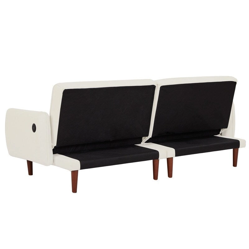 GEITIN Convertible Futon Sofa Bed with 2 Pillows