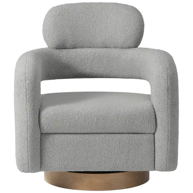 Bayville 29 Wide Sherpa Swivel Chair (Set of 2)