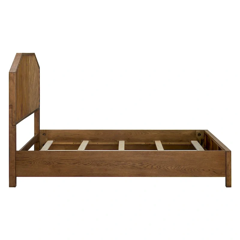 INK+IVY Sunset Cliff Brown Wood Queen Bed