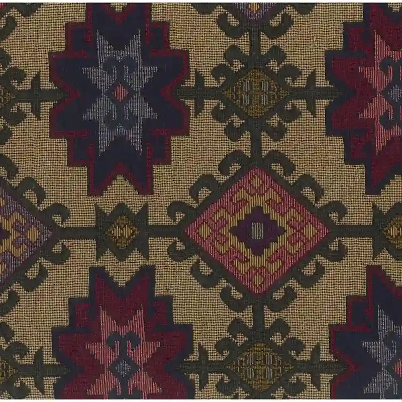 Bali Rattan Swivel Rocker with Tapestry Cushion