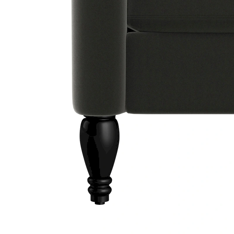 Gracewood Hollow Bea Velvet Wingback Push Back Recliner Chair