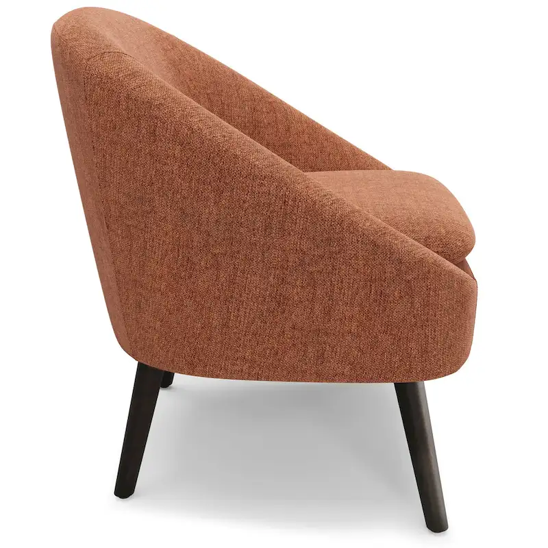 WYNDENHALL Bonita 27 inch Wide Irregular Mid Century Modern Accent Chair - 26.6 D x 26.8 W x 31.5 H