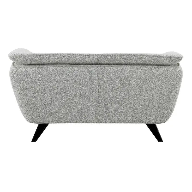 Light Gray Boucle Loveseat