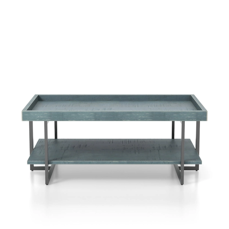 Damara Transitional 47-inch Metal 1-Shelf Coffee Table by Furniture of America