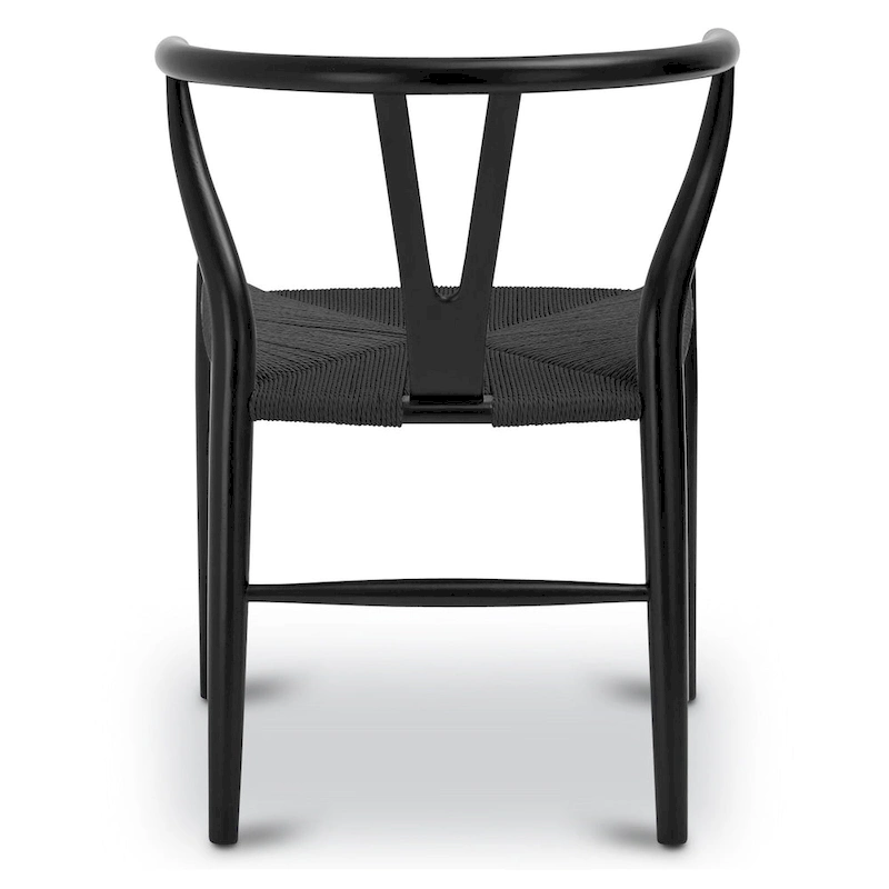 Poly & Bark Weave Chair - Solid Wood with Woven Seat