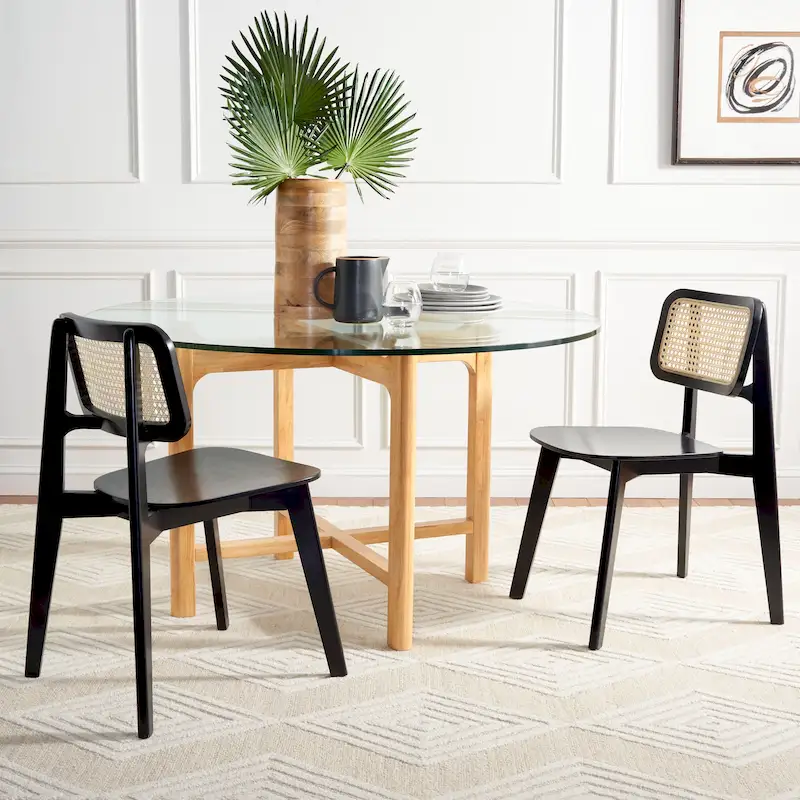 Cane Dining Chair - 17 W x 20 D x 32 H - 17Wx20Dx32H