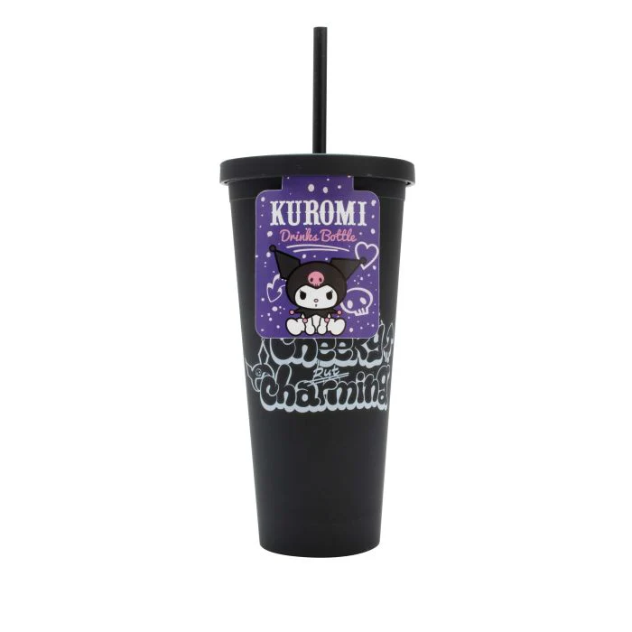 Hello Kitty and Friends Kuromi Cup with Straw 28cm