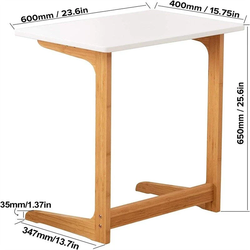 Table C Shaped end Table - 15.75D x 23.6W x 25.6H