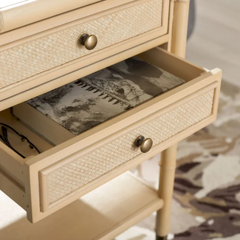 SAFAVIEH Dessa 2-Drawer 1-Shelf Accent Table. - 21