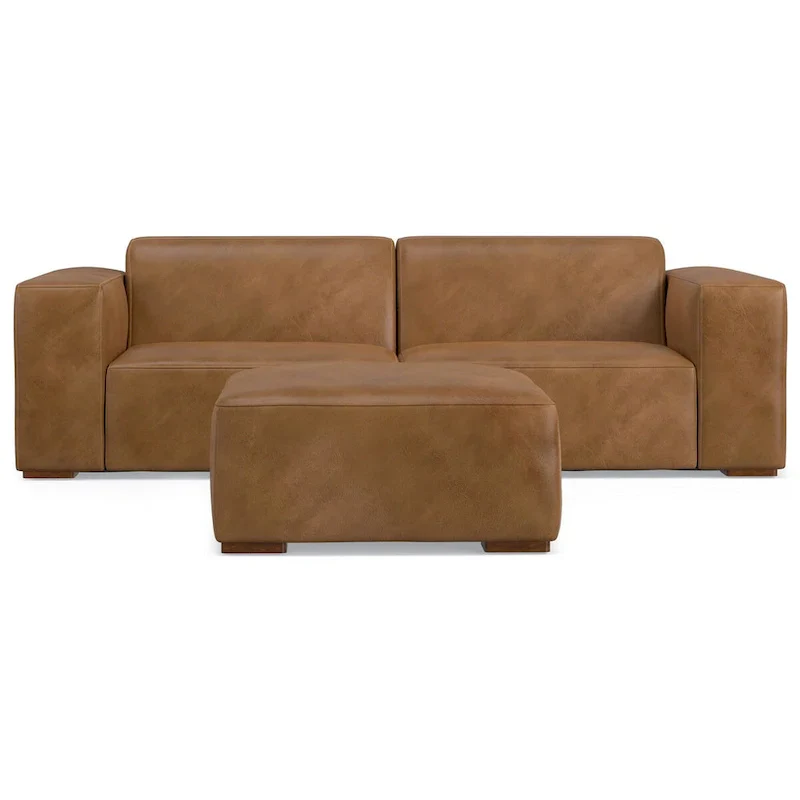 WYNDENHALL Biggs 2-Seater Modular Sofa and Ottoman Set