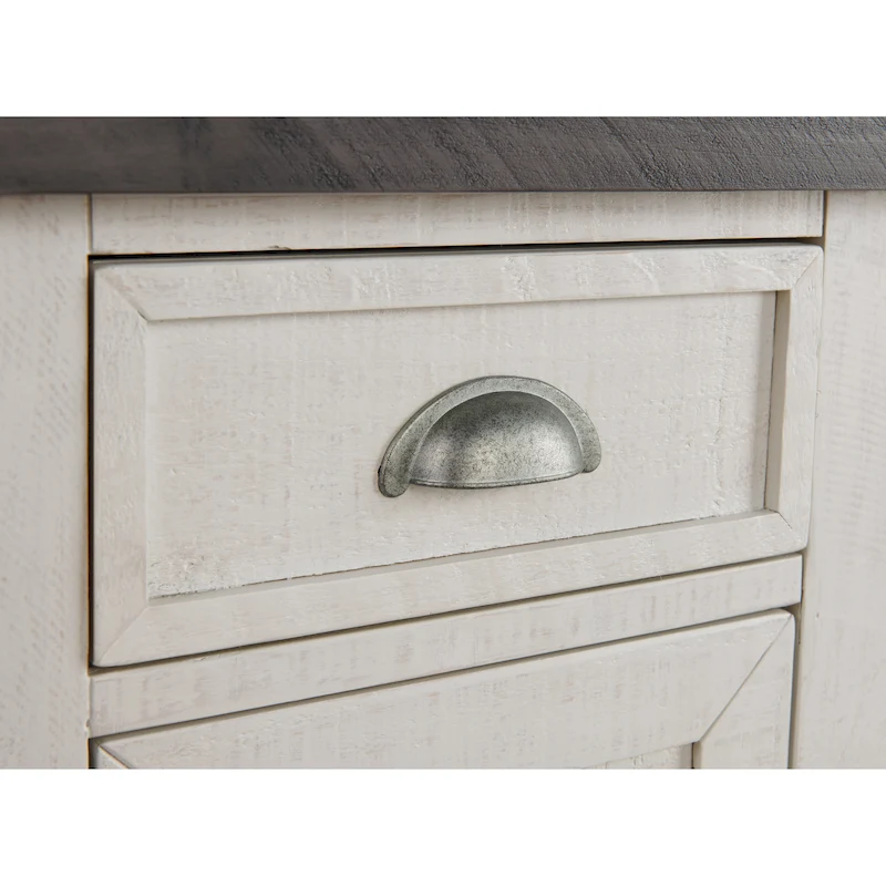 Monterey Solid Wood Chairside End Table with Hidden Power Outlets