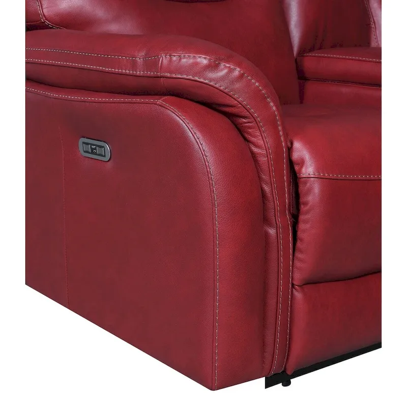 Steve Silver Ferndale 3-Piece Power Reclining Top Grain Leather Set