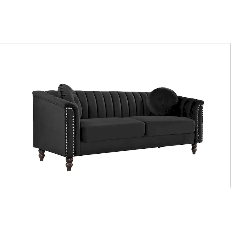 Hills Tufted Back Nailhead 75.2  Sofa