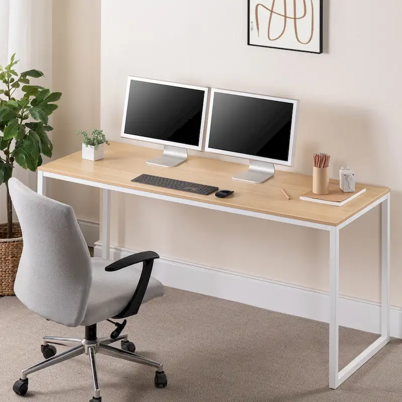 63-Inch Metal Frame Writing Desk
