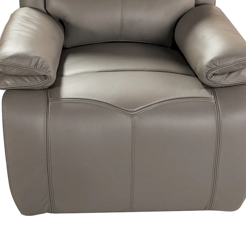 Mercedes Genuine Leather Power Recliner with Cushion Padded