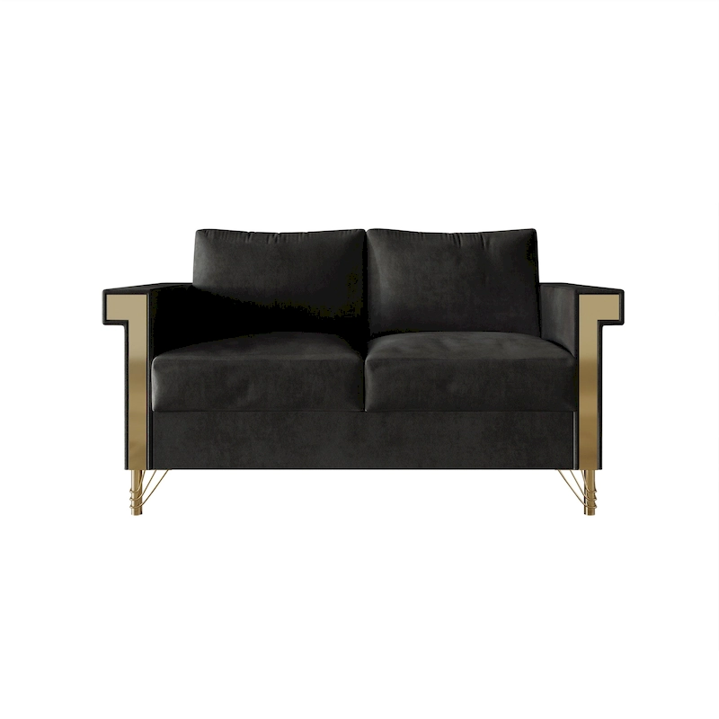 CraftPorch Luxurious Velvet Upholstered Loveseat