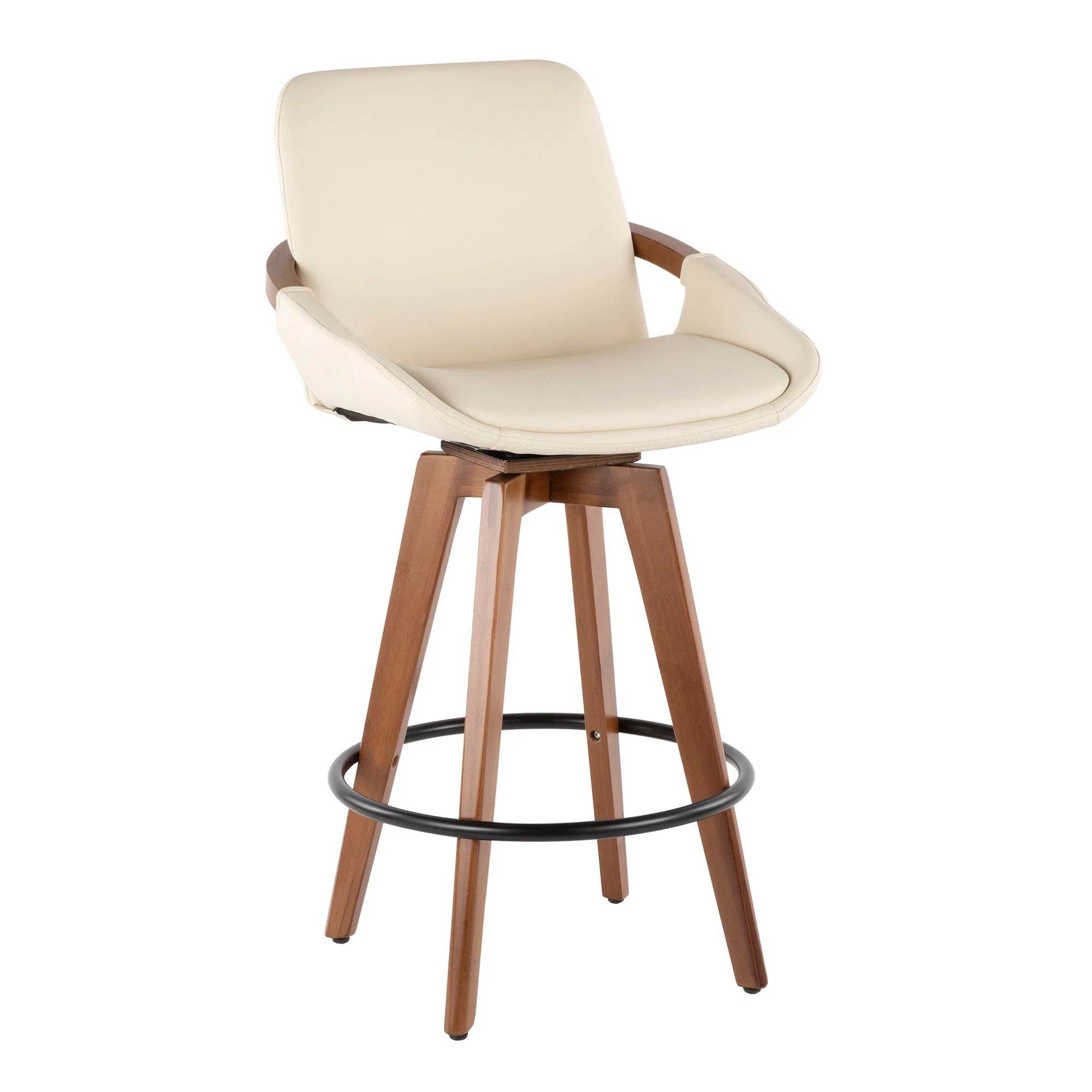 Cosette Mid Century Counter Height Stool in 3 Color Options