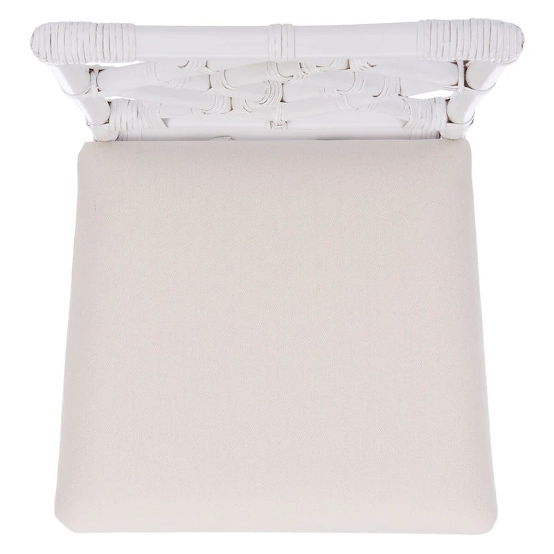 SAFAVIEH Maye Rattan Accent Chair with Cushion (Set of 2) - 18.5 W x 20.9 L x 35.8 H - 19Wx21Dx36H