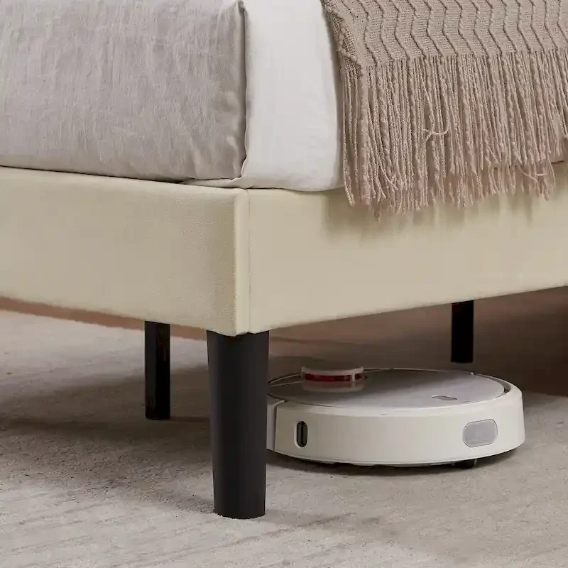 Bedroom Sets, 15 Style Options, 3-pieces Bedroom Set with Height Adjustable Upholstered Bed and Nightstands Set of 2-VECELO