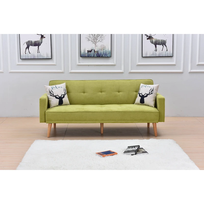Modern Adjustable 3-position Sleeper Sofa Futon