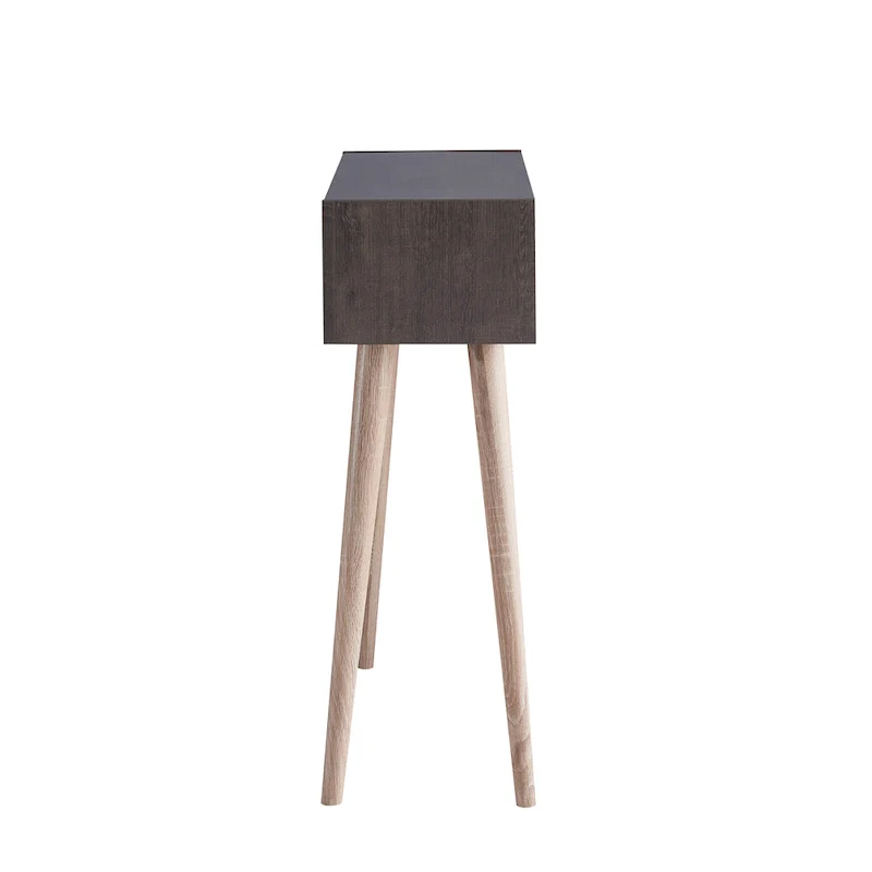 Sury Mid-Century Modern 36-inch 2-Shelf Console Table