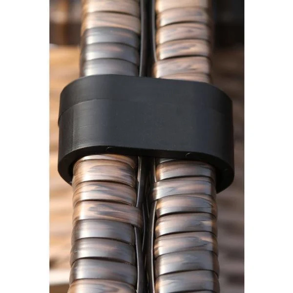 Living Source International Lucca 9-piece Cup Table Fire Pit Sectional