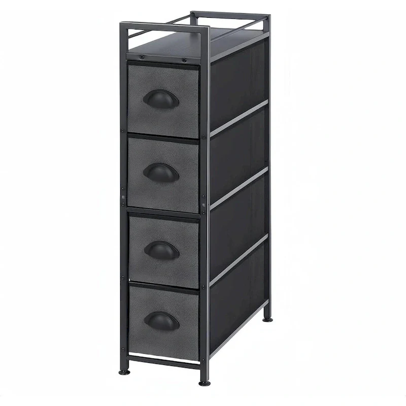 Narrow Dresser Storage Tower with 4 Drawers
