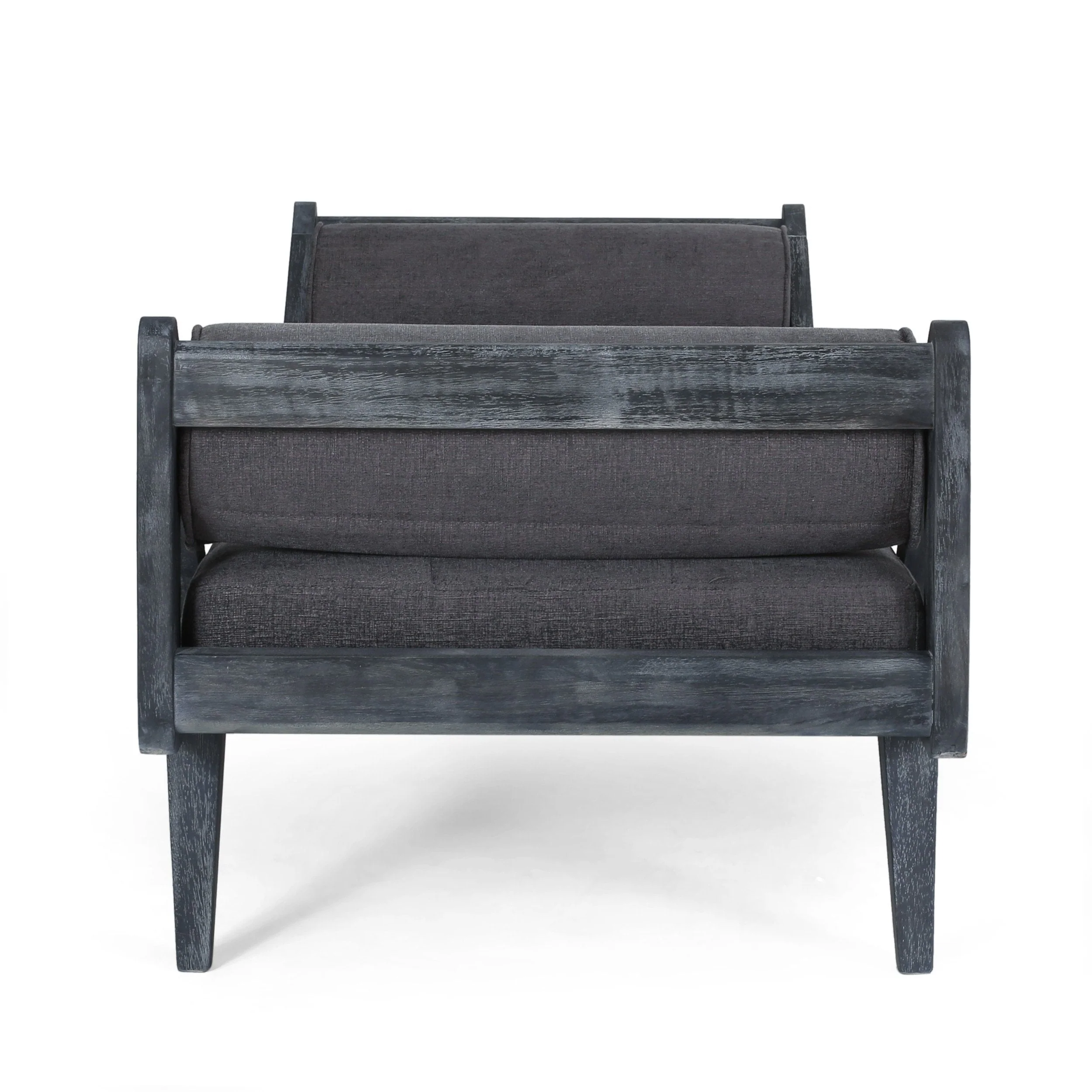 Rustic Tufted Double End Chaise Lounge with Bolster Pillows - NH171513