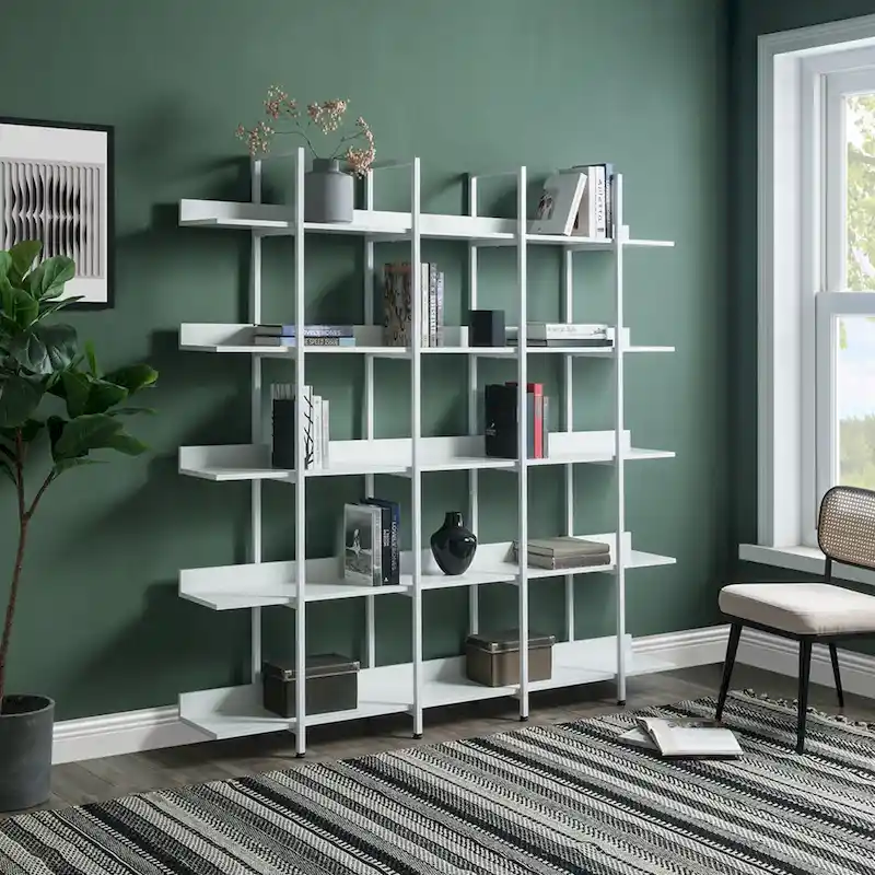 5 Tier Bookcase Home Office Open Bookshelf