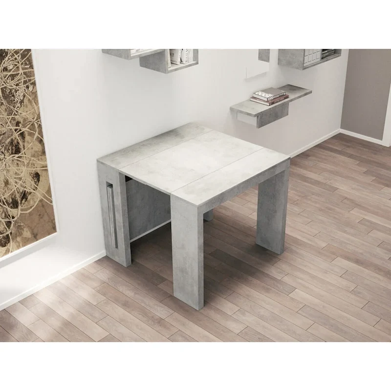 ERIKA Modern Extendable Console Table Dining Table - 31.5 W x 17.5 D x 30 H ( Ext: 17.5 - 73 W )