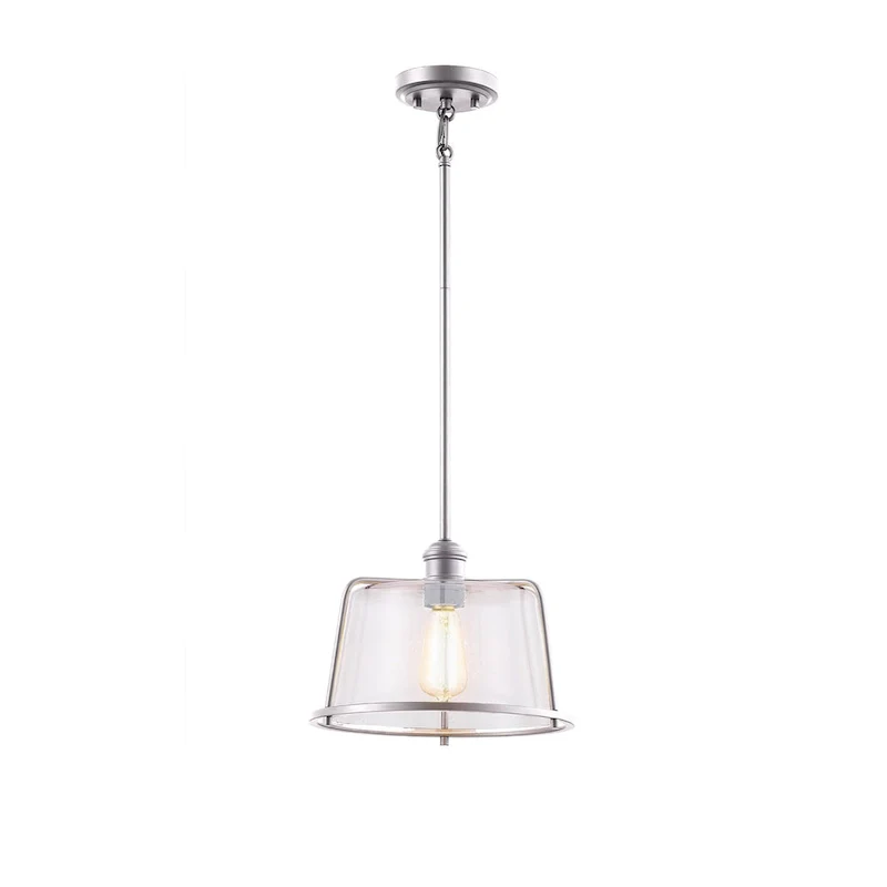 Revere 16  1-Light Pendant with Seeded Glass Shade