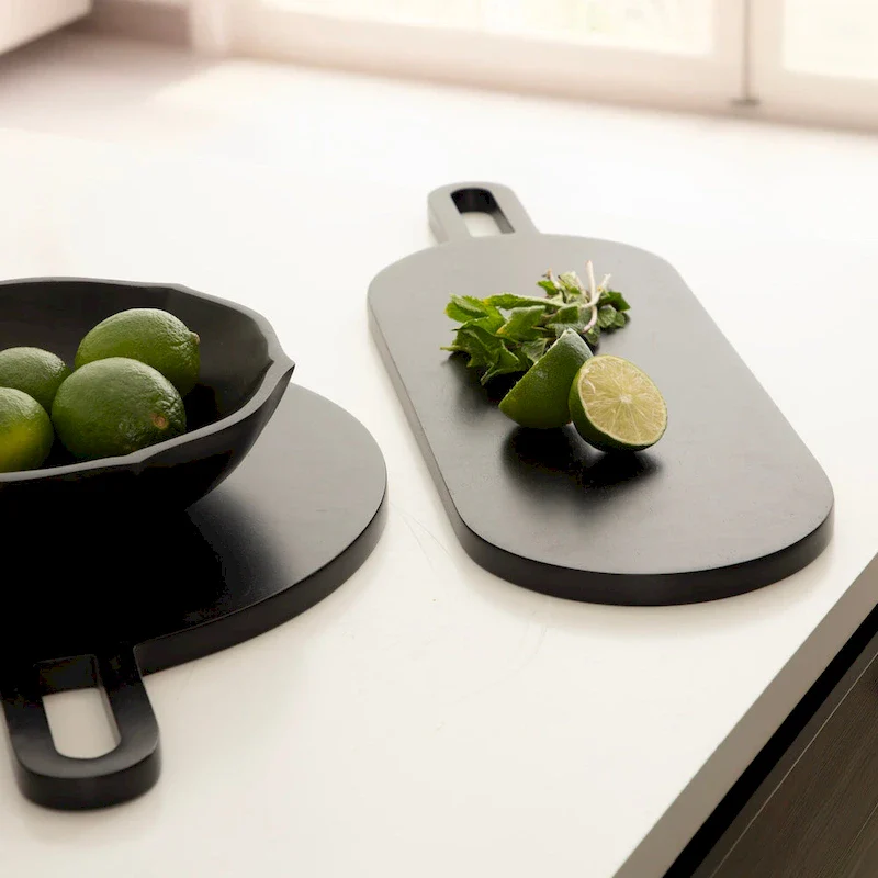 Kate and Laurel Staven 2 Piece Wood Serving Board Set