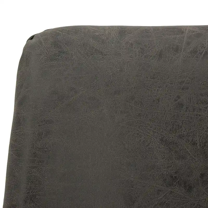 Markley Leather Dining Chair Set of 4 With Gold Metal Legs Modern Accent Side Chair