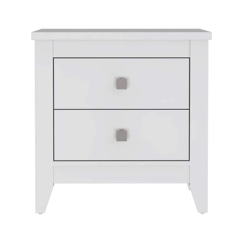 Amara Nightstand with 2 Drawers and 4 Legs