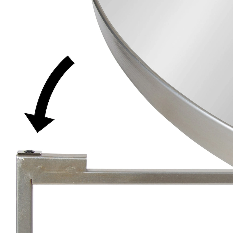 Kate and Laurel Celia Round Metal Side Table - 18.25x18.25x22