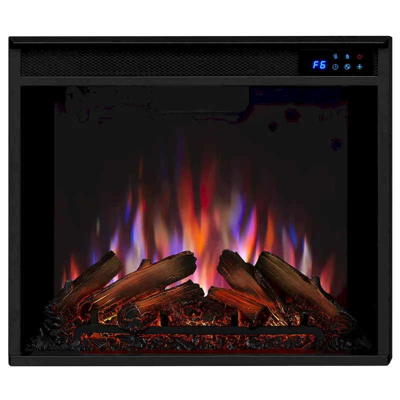 Marlowe 70 TV Stand Electric Fireplace White by Real Flame