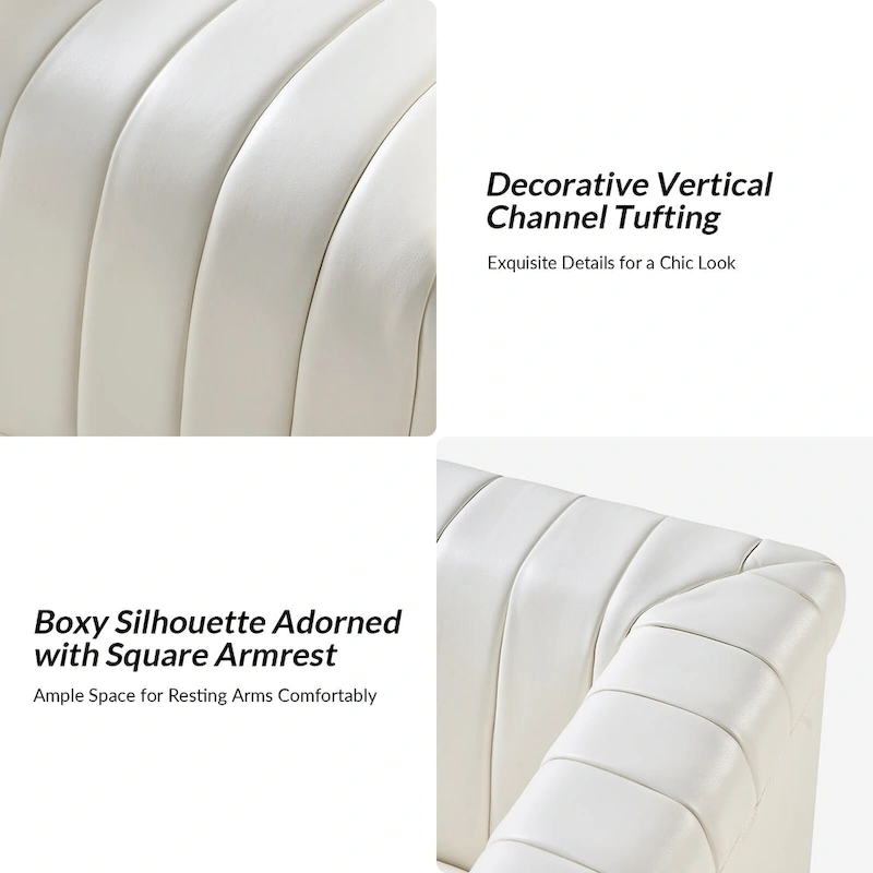 Esteban Modern Leather Upholstered Swivel Barrel Chair Set of 2 by HULALA HOME