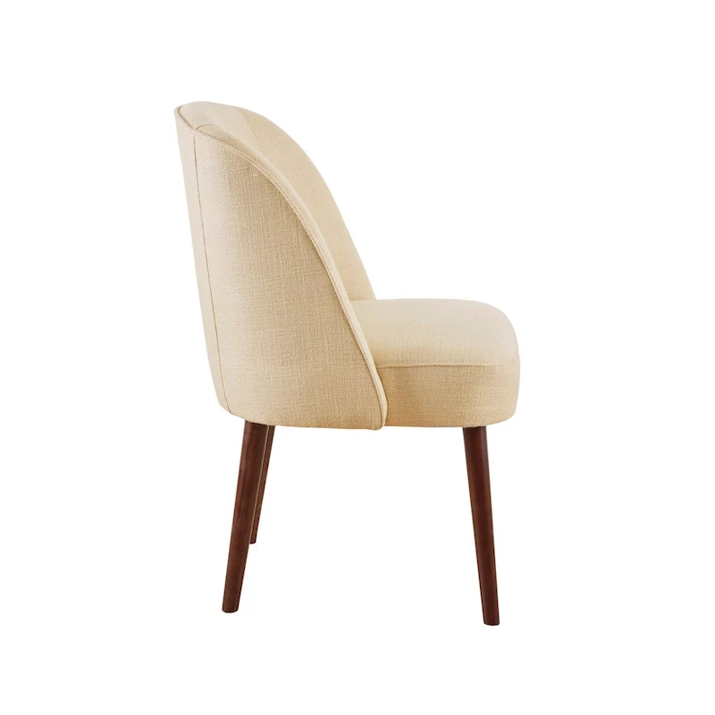 Natural Rounded Back Dining Chair - 22.25w x 24.5d x 34.6h